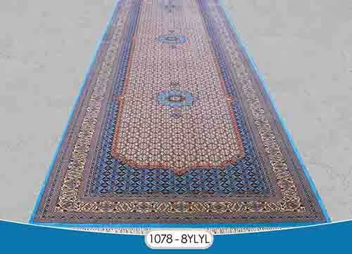 فرش سایز بزرگ کد : 1078YLYL ، زمینه طلایی روشن ، حاشیه طلایی روشن