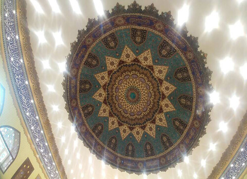 فرش یکپارچه گنبد کد : 10038 ، گنبد مسجد نبی اکرم (کرمانشاه)