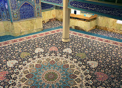 فرش یکپارچه کد : 10033 ، حسینیه حضرت ابوالفضل (شهر ری)