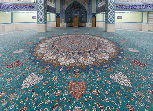 فرش مسجد جامع امیرآباد میبد یزد